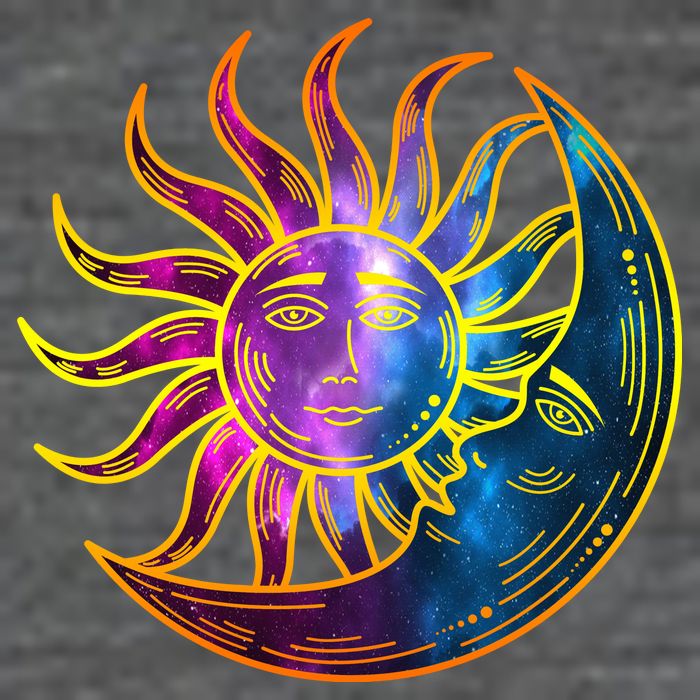Sun And Moon Mystical Classic Hoodie