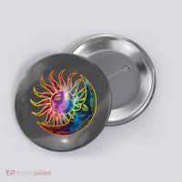 Sun And Moon Mystical Classic Button