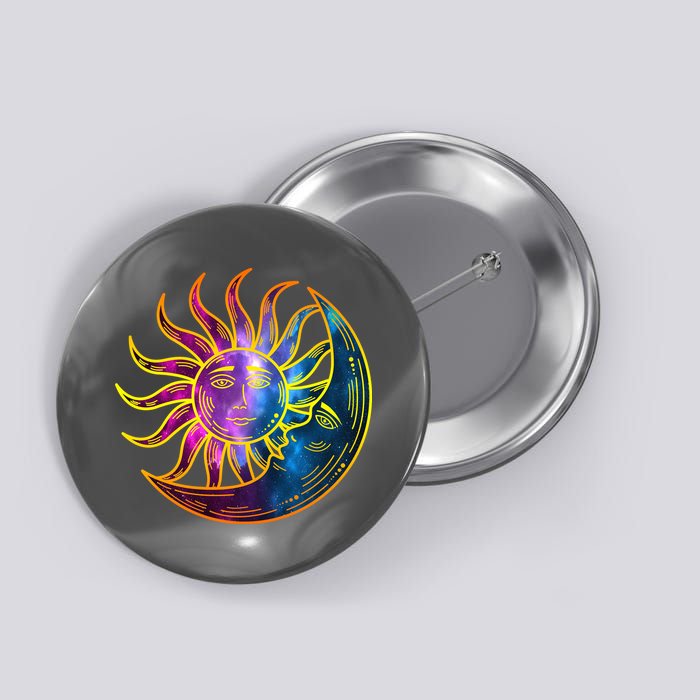 Sun And Moon Mystical Classic Button