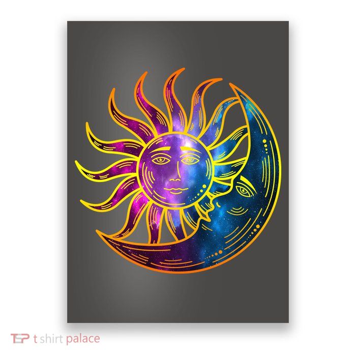 Sun And Moon Mystical Classic Poster