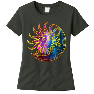 Sun And Moon Mystical Classic Womens T-Shirt
