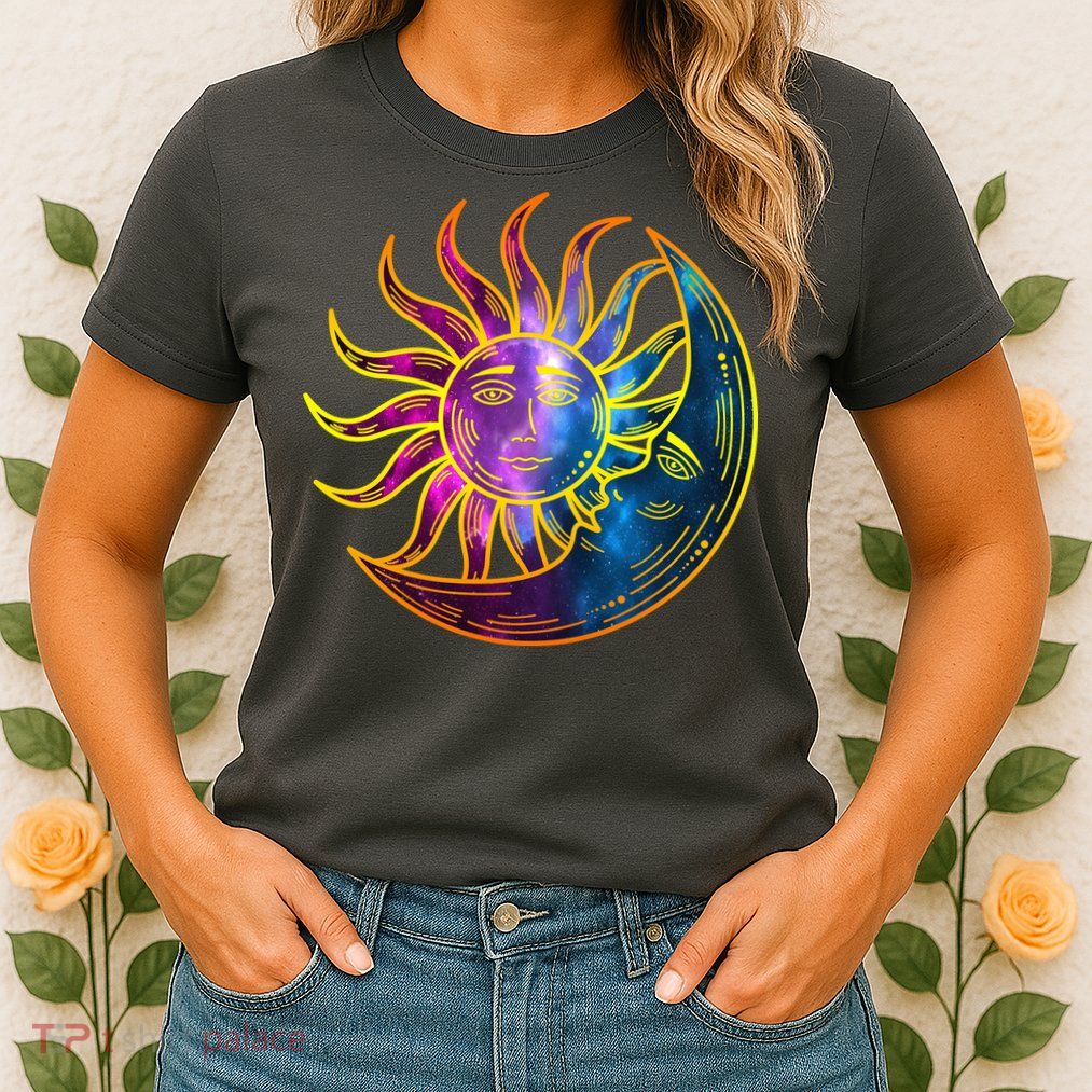 Sun And Moon Mystical Classic Womens T-Shirt