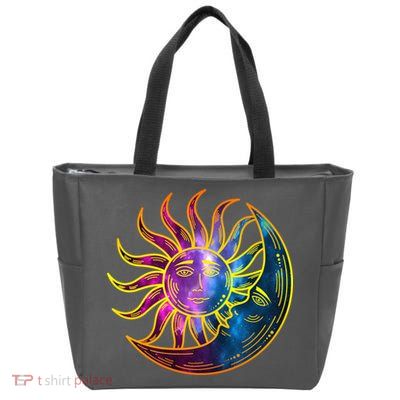 Sun And Moon Mystical Classic Zip Tote Bag