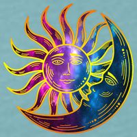 Sun And Moon Mystical Classic Sueded Cloud Jersey T-Shirt