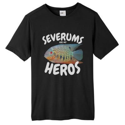 Severums Are My Heros Aquarium Keeper Funny Hobbiest Art Tall Fusion ChromaSoft Performance T-Shirt