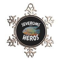 Severums Are My Heros Aquarium Keeper Funny Hobbiest Art Metallic Star Ornament