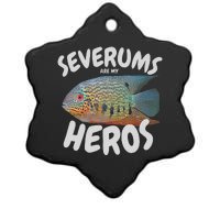 Severums Are My Heros Aquarium Keeper Funny Hobbiest Art Ceramic Star Ornament