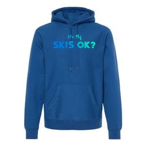 Snowboard: Are My Skis Ok? Skiing Sayings Great Gift Premium Hoodie