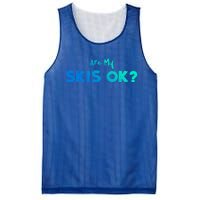 Snowboard: Are My Skis Ok? Skiing Sayings Great Gift Mesh Reversible Basketball Jersey Tank