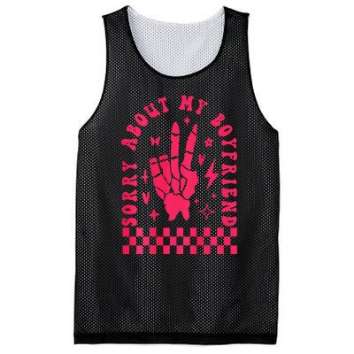 Sorry About My Friend Mesh Reversible Basketball Jersey Tank