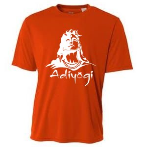 Shiva Adiyogi Meditation Design Meaningful Gift Cooling Performance Crew T-Shirt