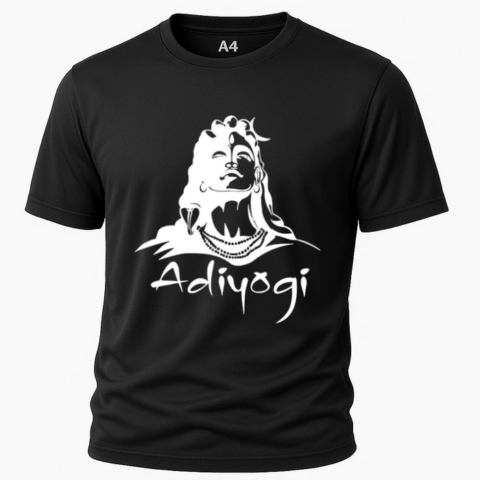 Shiva Adiyogi Meditation Design Meaningful Gift Cooling Performance Crew T-Shirt