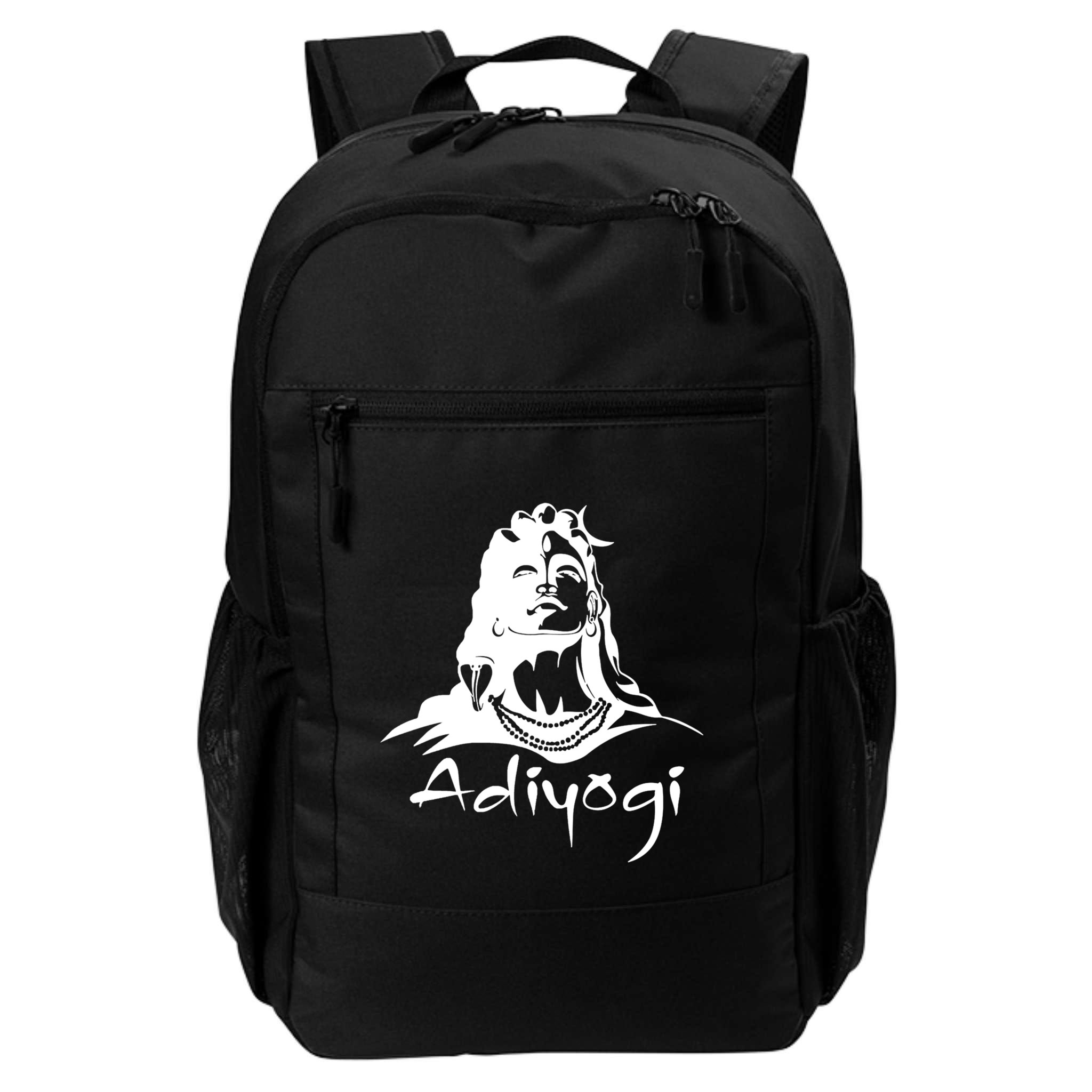 Shiva Adiyogi Meditation Design Meaningful Gift Backpack