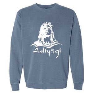 Shiva Adiyogi Meditation Design Meaningful Gift Garment-Dyed Sweatshirt