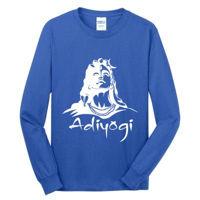 Shiva Adiyogi Meditation Design Meaningful Gift Tall Long Sleeve T-Shirt