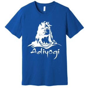 Shiva Adiyogi Meditation Design Meaningful Gift Premium T-Shirt