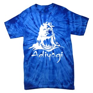 Shiva Adiyogi Meditation Design Meaningful Gift Tie-Dye T-Shirt