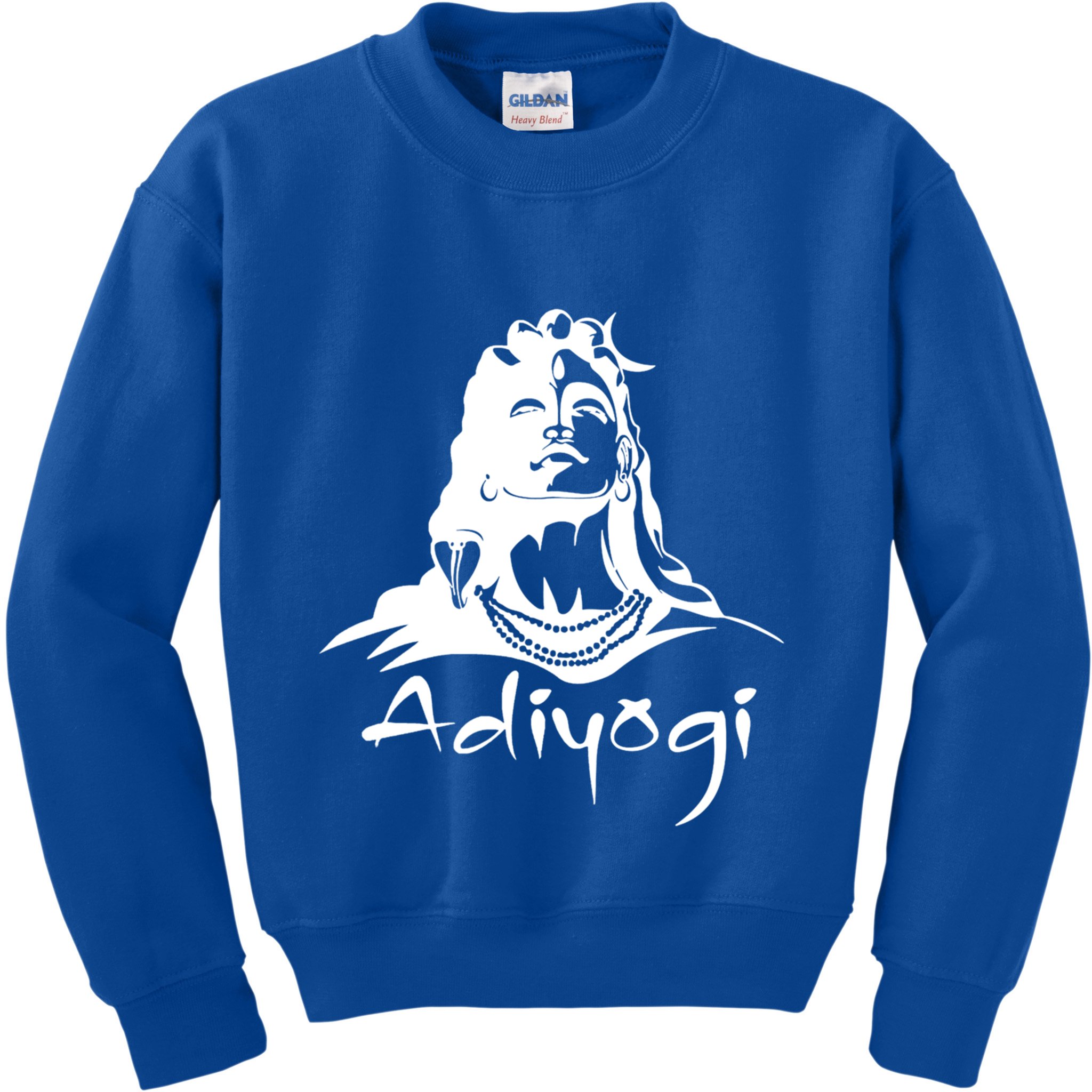 Shiva Adiyogi Meditation Design Meaningful Gift Kids Sweatshirt