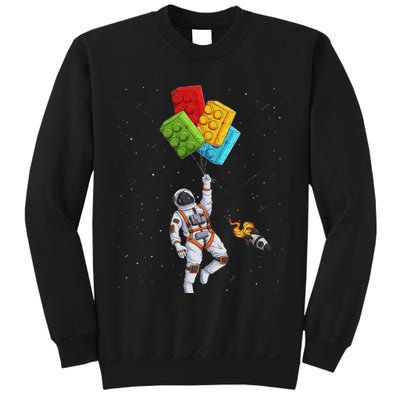 Space Astronaut Master Builder Funny Building Blocks Bricks Sweatshirt