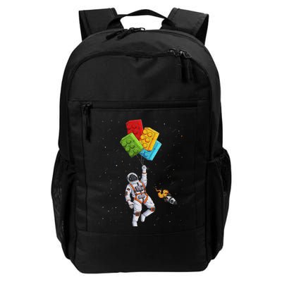 Space Astronaut Master Builder Funny Building Blocks Bricks Daily Commute Backpack