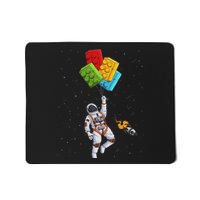 Space Astronaut Master Builder Funny Building Blocks Bricks Mousepad