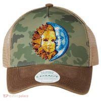 Sun And Moon Mosaic Astrology Legacy Tie Dye Trucker Hat