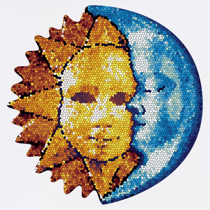 Sun And Moon Mosaic Astrology Cool Comfort Performance Bucket Hat