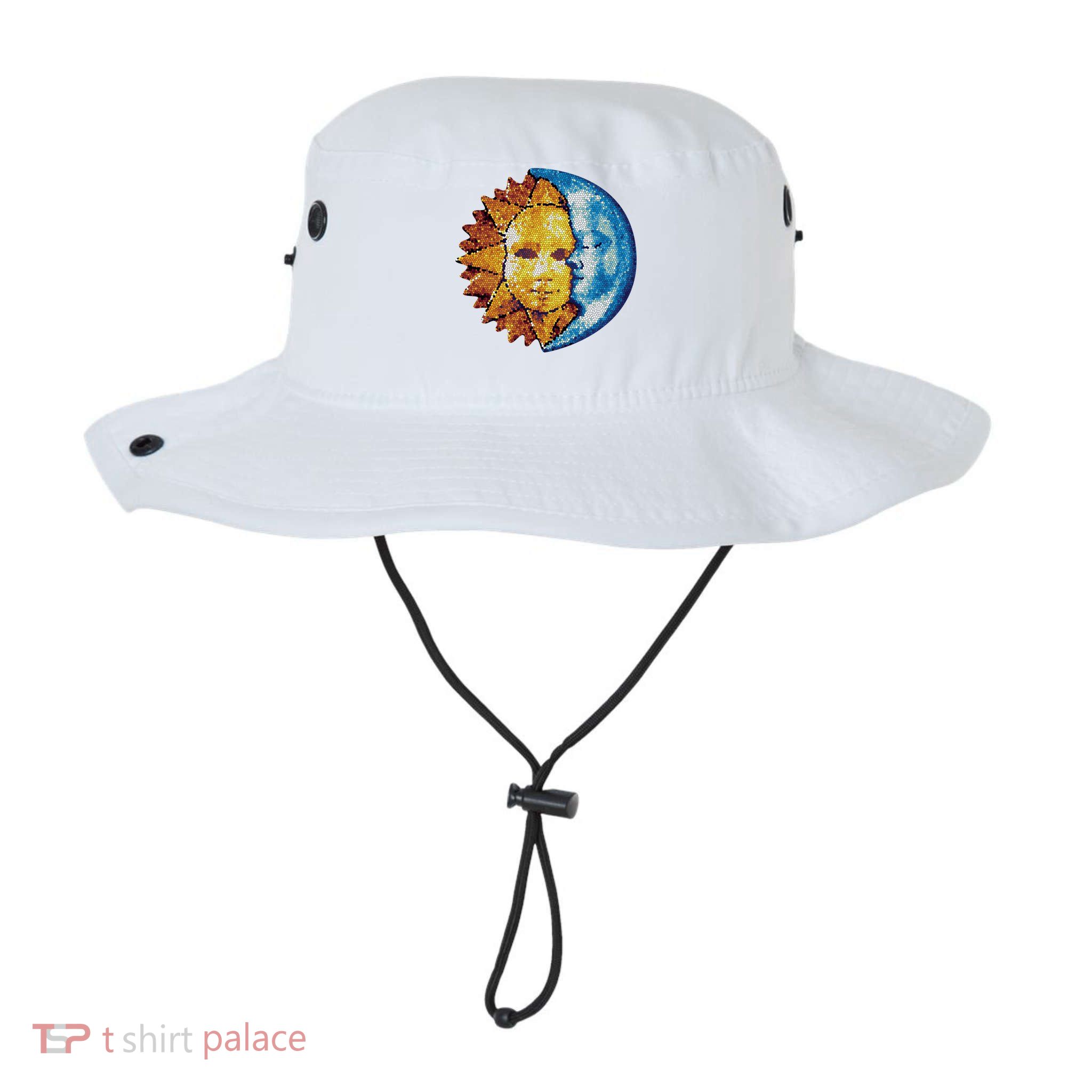 Sun And Moon Mosaic Astrology Bucket Hat