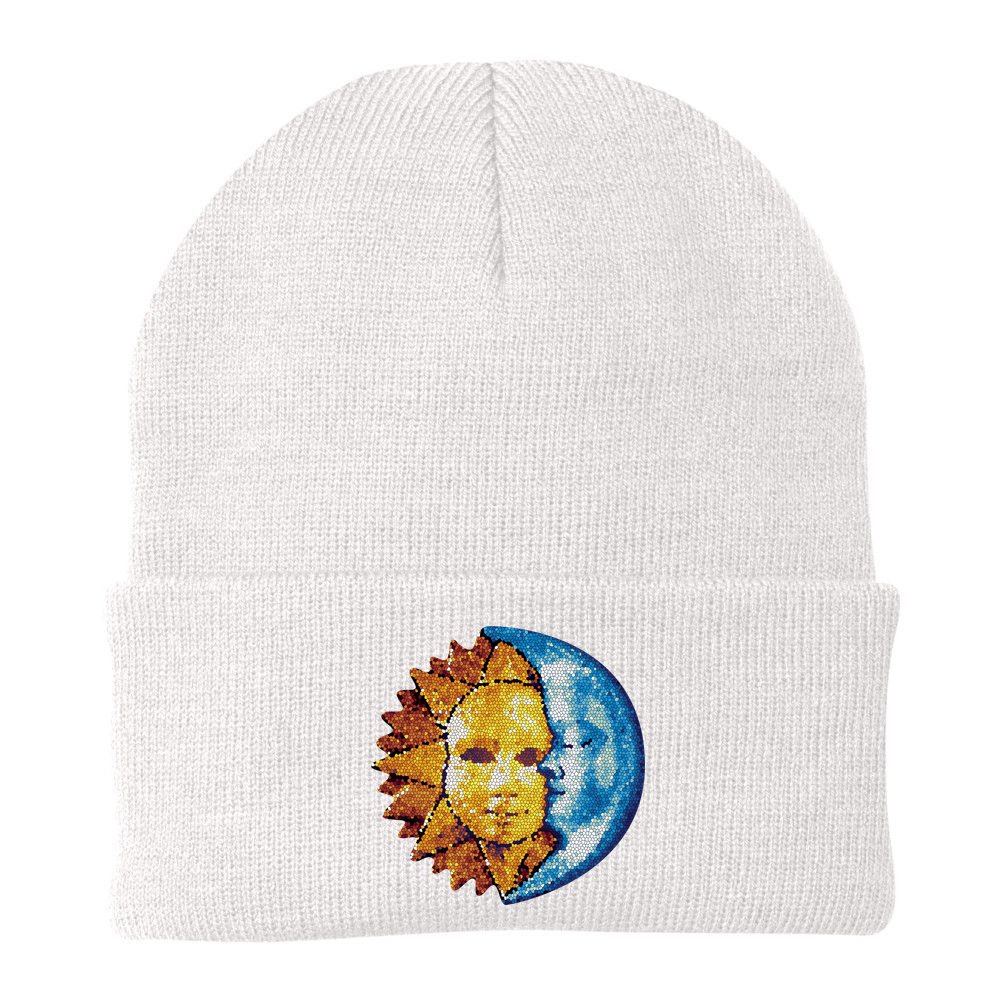 Sun And Moon Mosaic Astrology Beanie