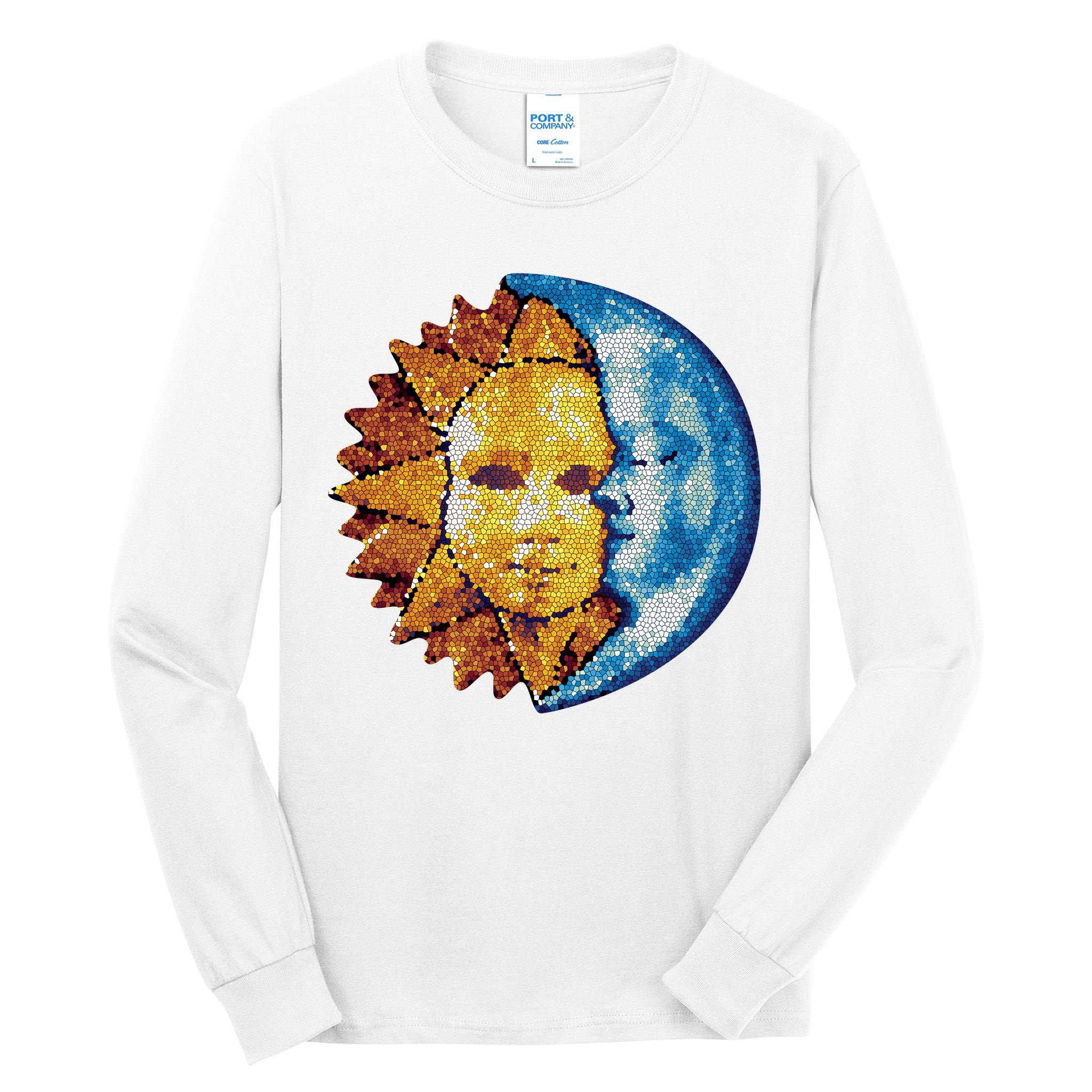 Sun And Moon Mosaic Astrology Tall Long Sleeve T-Shirt