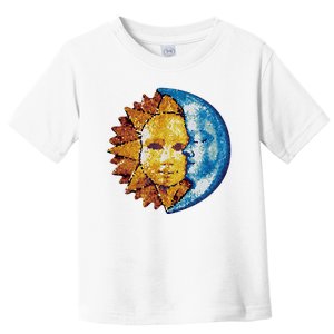 Sun And Moon Mosaic Astrology Toddler T-Shirt