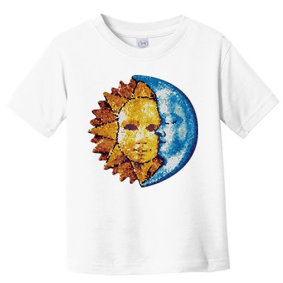 Sun And Moon Mosaic Astrology Toddler T-Shirt