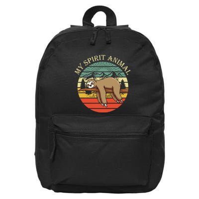 sloths are my spirit animal Sloth is my spirit animal 16 in Basic Backpack