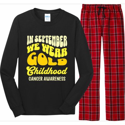 September Awareness Month Childhood Cancer Awareness Month In September We Wear Long Sleeve Pajama Set