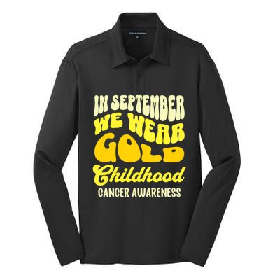 September Awareness Month Childhood Cancer Awareness Month In September We Wear Silk Touch Performance Long Sleeve Polo