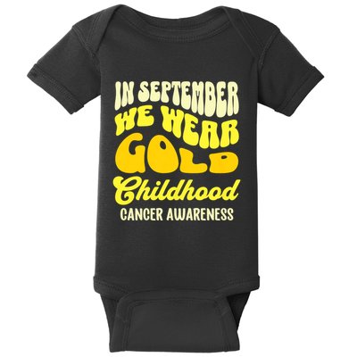 September Awareness Month Childhood Cancer Awareness Month In September We Wear Baby Bodysuit