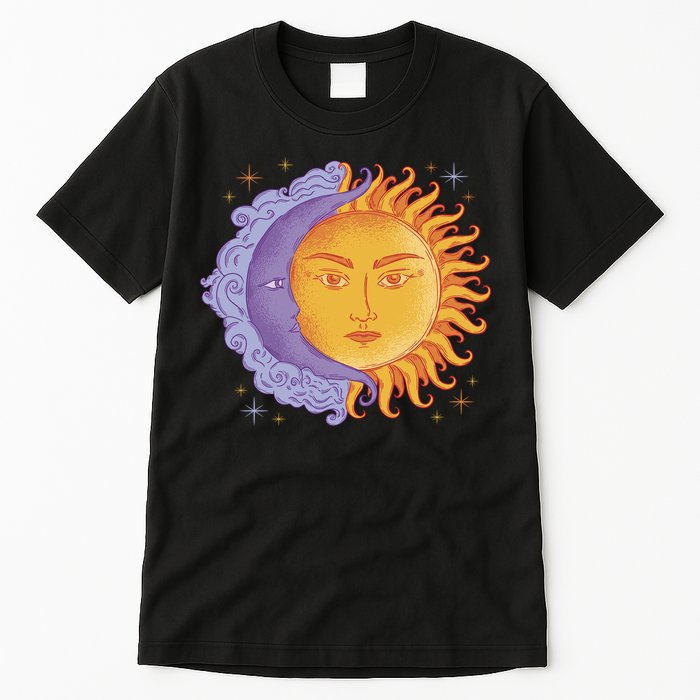 Sun And Moon Sky Tall T-Shirt