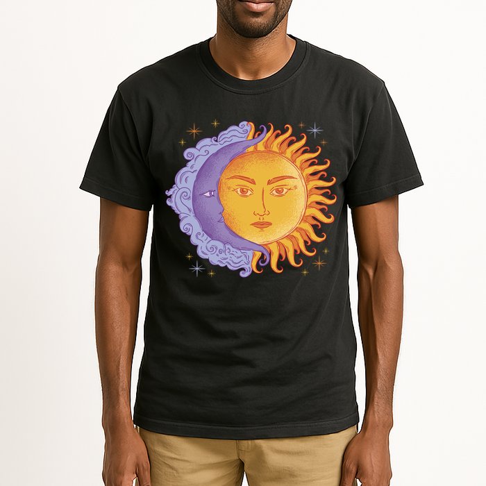 Sun And Moon Sky Tall T-Shirt