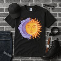 Sun And Moon Sky Tall T-Shirt