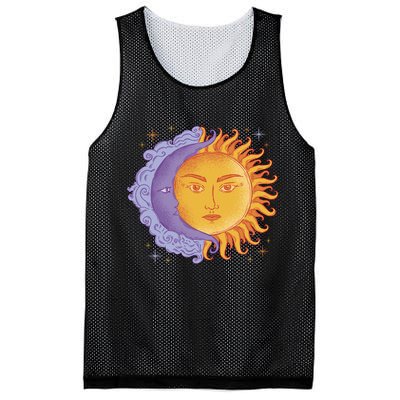 Sun And Moon Sky Mesh Reversible Basketball Jersey Tank