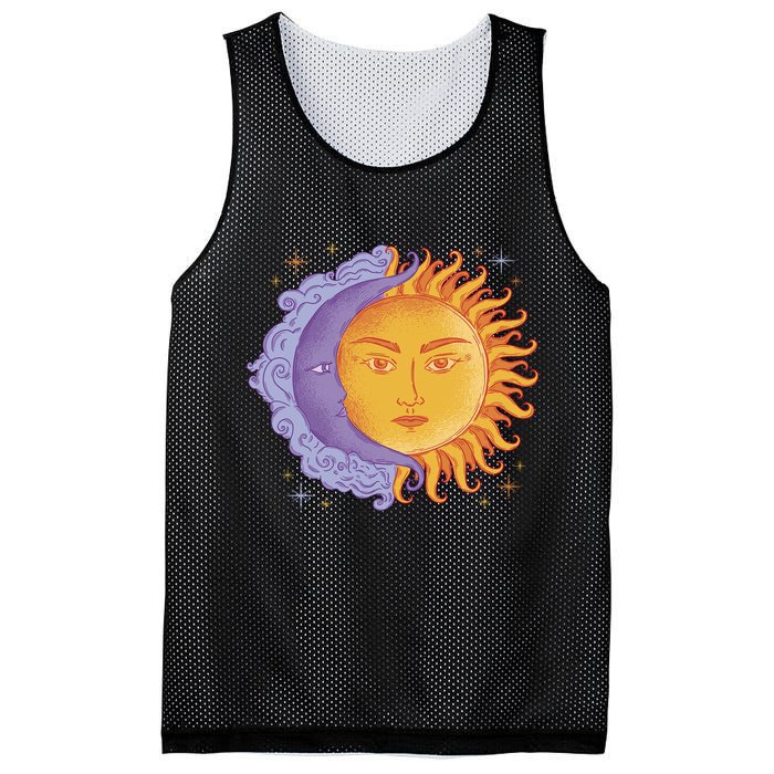 Sun And Moon Sky Mesh Reversible Basketball Jersey Tank