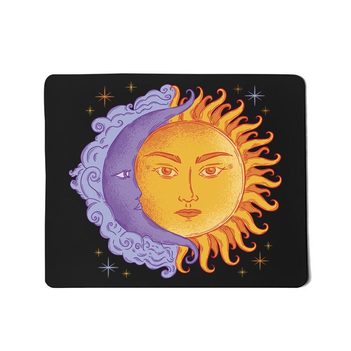 Sun And Moon Sky Mousepad