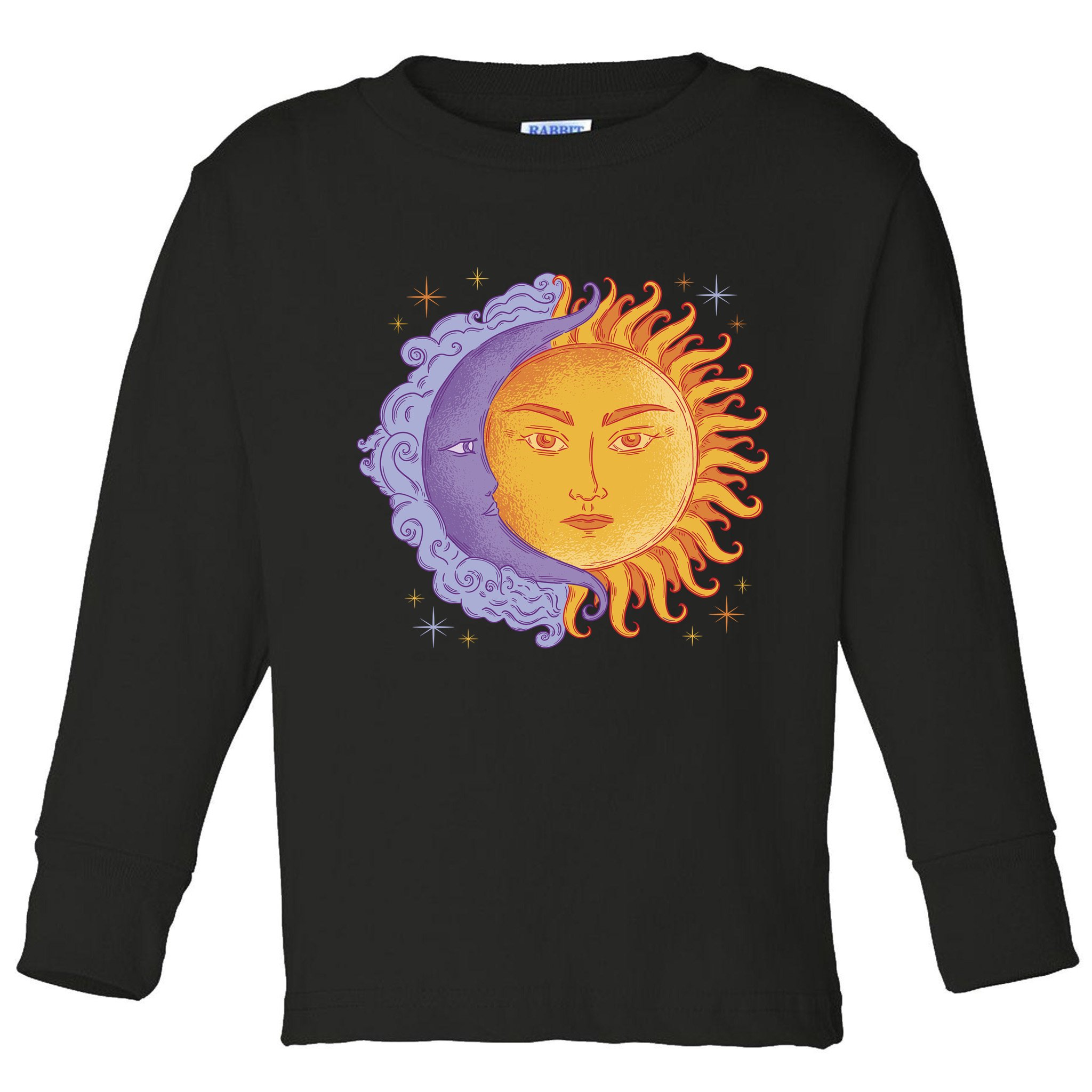 Sun And Moon Sky Toddler Long Sleeve Shirt