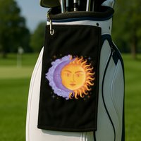 Sun And Moon Sky Golf Towel