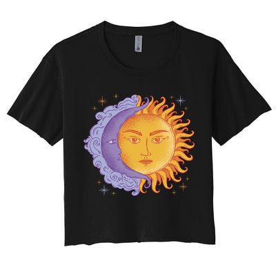 Sun And Moon Sky Crop Top