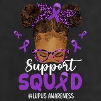 Supportsquad Afro Messy Bun Leopard Lupus Awareness Meaningful Gift Cool Comfort Performance Bucket Hat