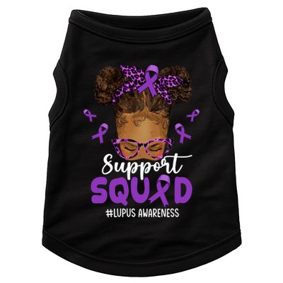 Supportsquad Afro Messy Bun Leopard Lupus Awareness Meaningful Gift Doggie Tank