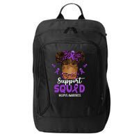 Supportsquad Afro Messy Bun Leopard Lupus Awareness Meaningful Gift City Backpack