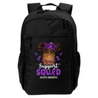 Supportsquad Afro Messy Bun Leopard Lupus Awareness Meaningful Gift Backpack