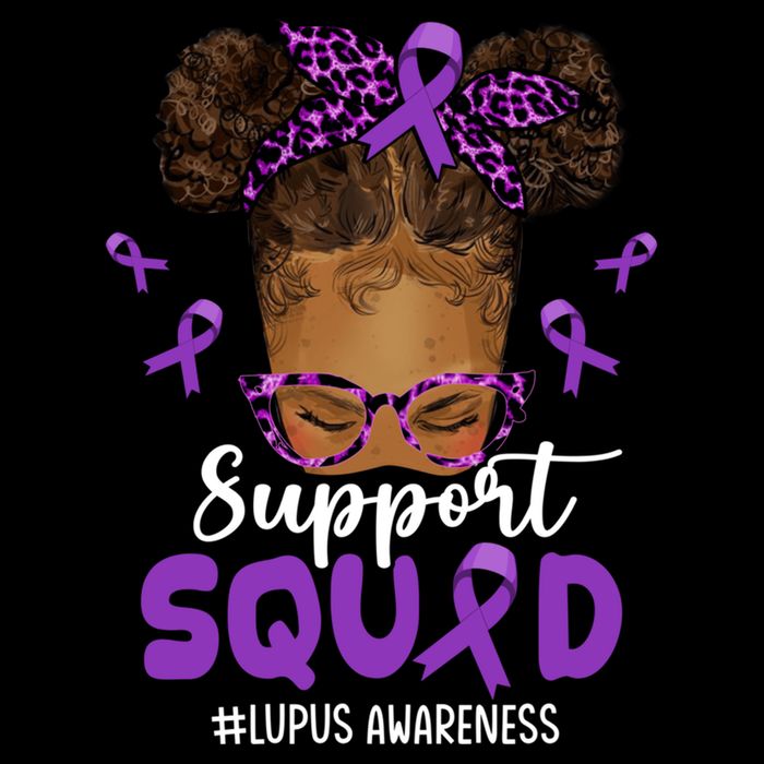 Supportsquad Afro Messy Bun Leopard Lupus Awareness Meaningful Gift Sustainable Bucket Hat